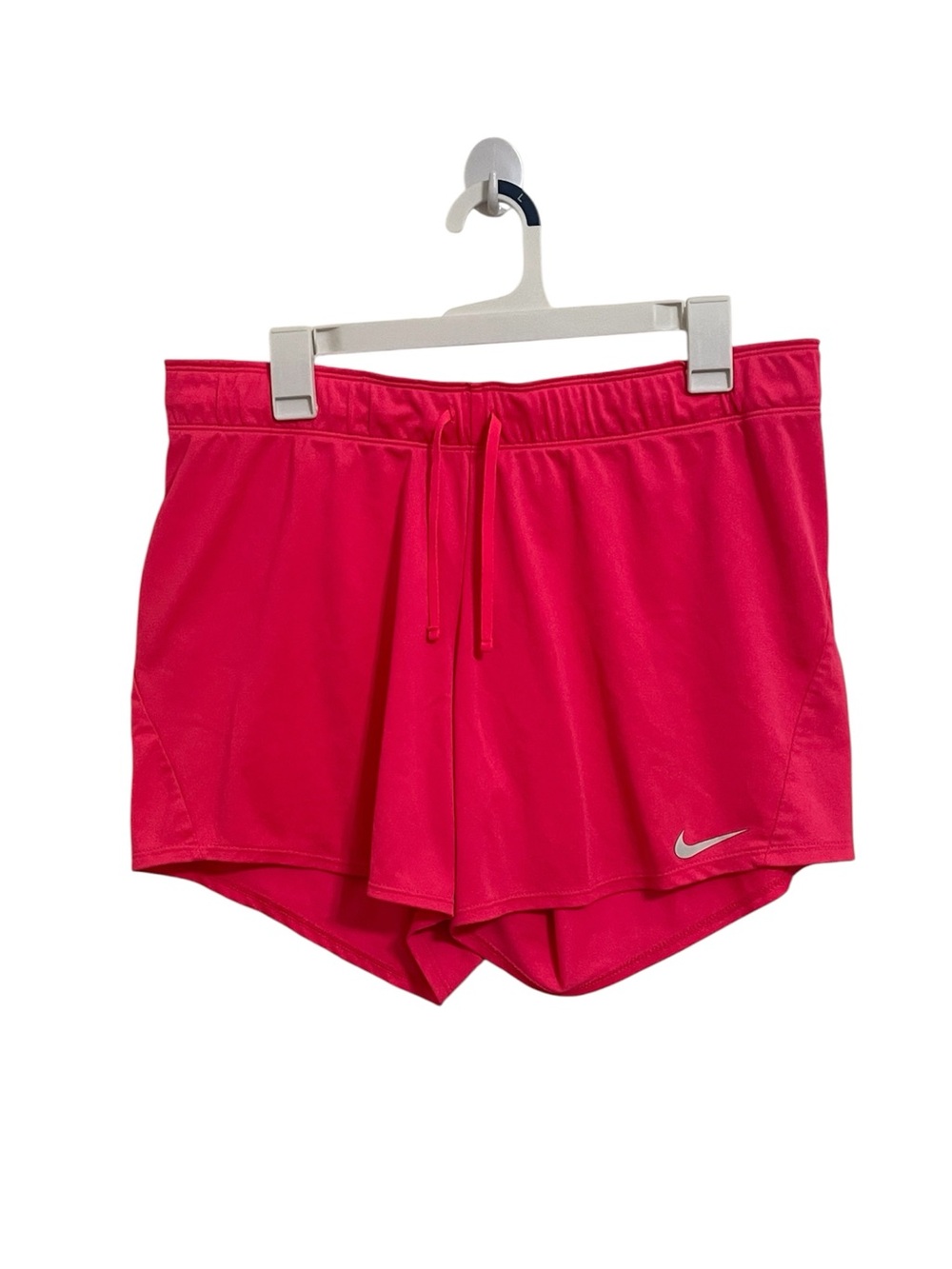 Nike Women’s Bright Pink Athletic Shorts with Swoosh